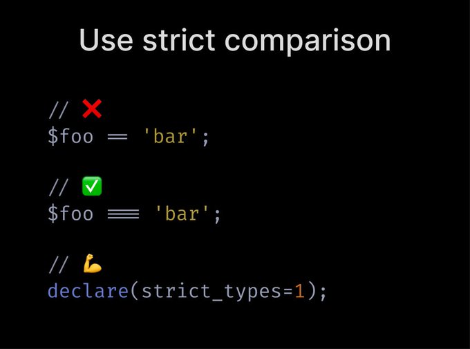 Use strict comparison