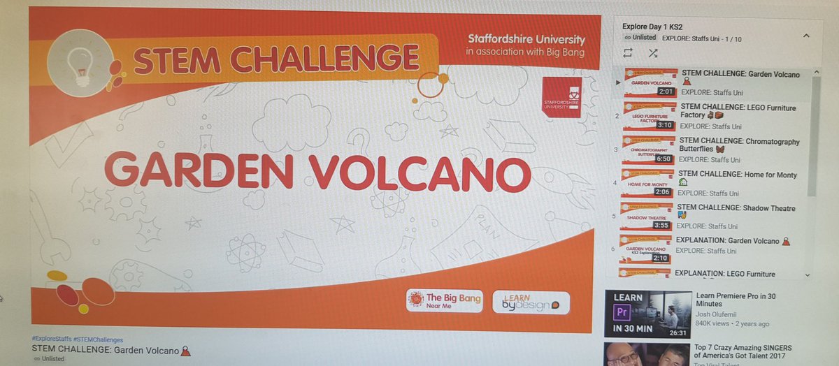 bydesigngroup's tweet photo. We've tuned into watching @StaffsUni virtual event today. So excited to watch all the #STEM challenges & live sessions - we can't wait to see the learner's taking part in them! @PDSA_HQ @TheORSociety @KeeleUniversity @RoyalAirForce #airawarestaffs #sasarg
#EXPLOREStaffs https://t.co/ScfIFLQEQq
