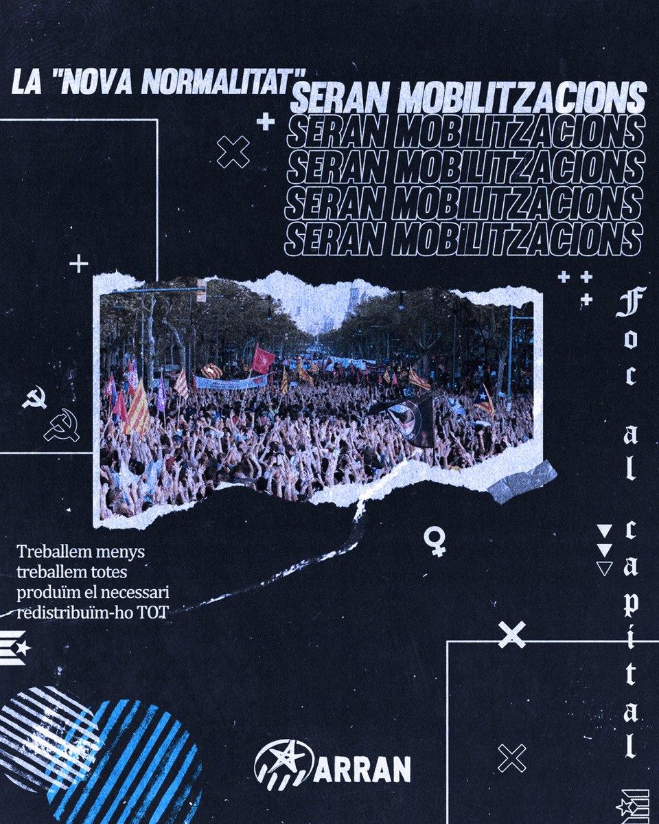 Arran_jovent's tweet image. 👉 La nova normalitat també seran mobilitzacions. Els dimarts són #RecuperemElsCarrers i el 20 de juny ens sumem a les mobilitzacions del Pla de Xoc Social i a #RegularitzacioXTotes.