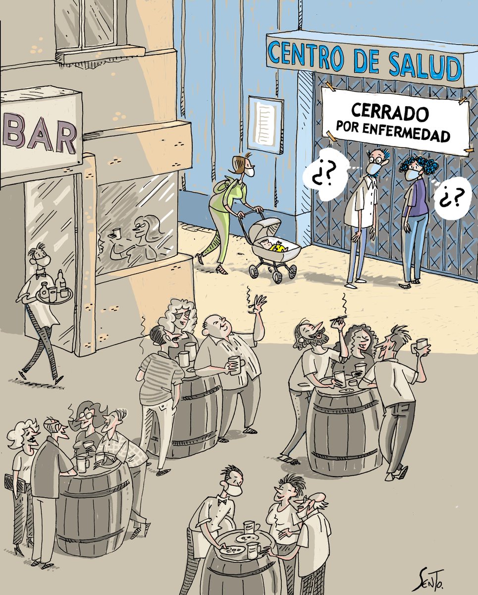 En Sagunto, no hay cita por Internet, solo un teléfono prácticamente colapsado. En cambio, Centros comerciales, peluquerías, discotecas o bares a pleno rendimiento.
Esto debe tener alguna explicación... que desconozco.