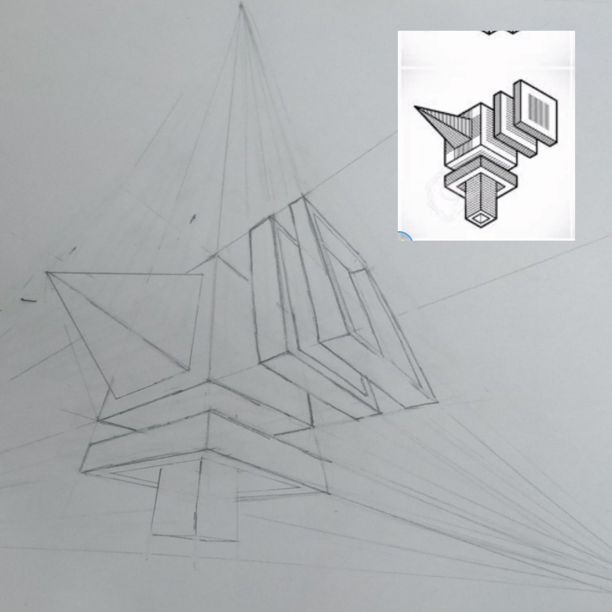 archsome's tweet photo. Just tried something new 
I change  isometric drawings into 3 point  perspective 
#illustration #architecture #drawingwhileblack #bvdoshi #perspective https://t.co/6GWbJBtM2m