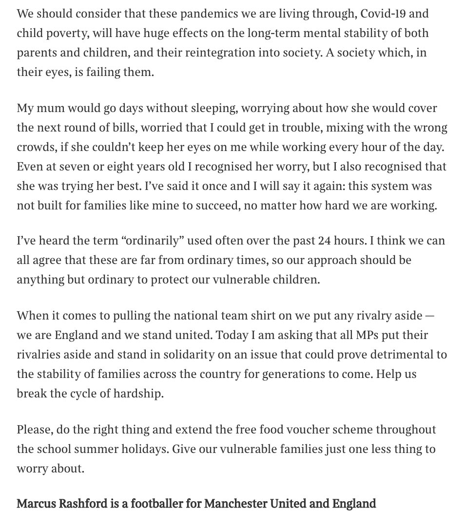 MarcusRashford's tweet image. #maketheUturn 
Thank you for offering your platform for me to speak @thetimes