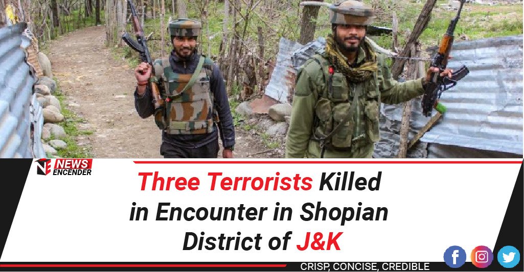 newsencender's tweet photo. On Tuesday, 3 terrorists were killed by security forces in an encounter that broke out in Shopian District of #JammuAndKashmir. Two AK-47 and one INSAS have been recovered till now.
.
.
#JammuandKashmir #kathua #KathuaPolice #sspkathua #United_Kathua #jaihind🇮🇳 #jemcommander https://t.co/TRwmqNLYOp