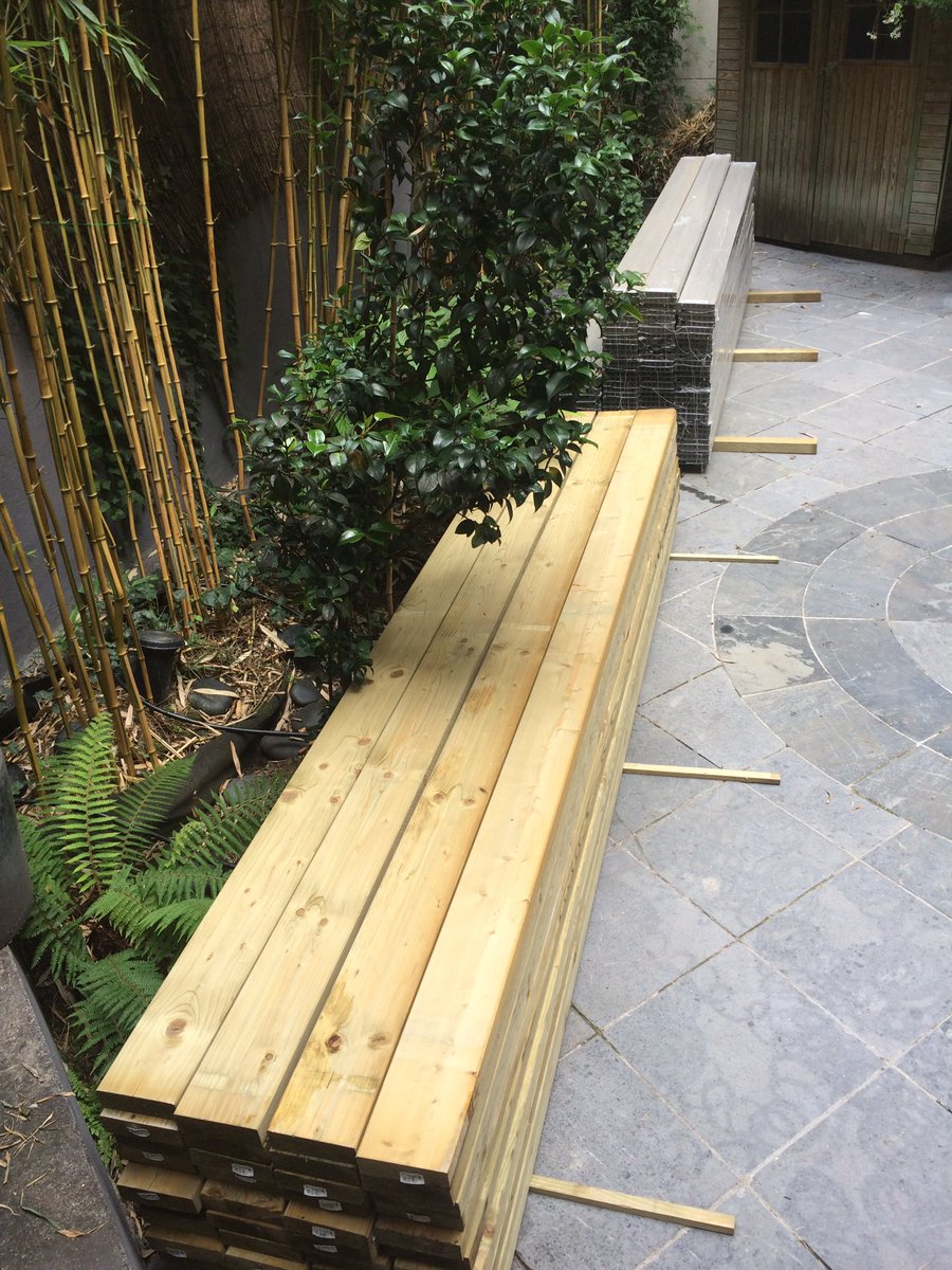 Travaux : Terrasse en lames composites.
Aujourd’hui démarrage du chantier 😀