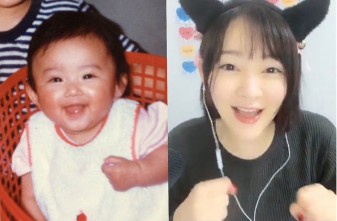リスナーさんからもらったスクショ画面が赤ちゃんの時の写真と完全に一致。 https://t.co/caoKkTZVNk