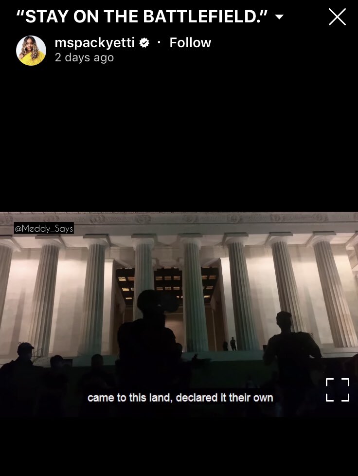 “STAY ON THE BATTLEFIELD.”  @MsPackyetti Full video:  https://www.instagram.com/tv/CBZHDPwn0AP/?igshid=1xx77sebyk6dc| shared via  @candicepatton instagram story