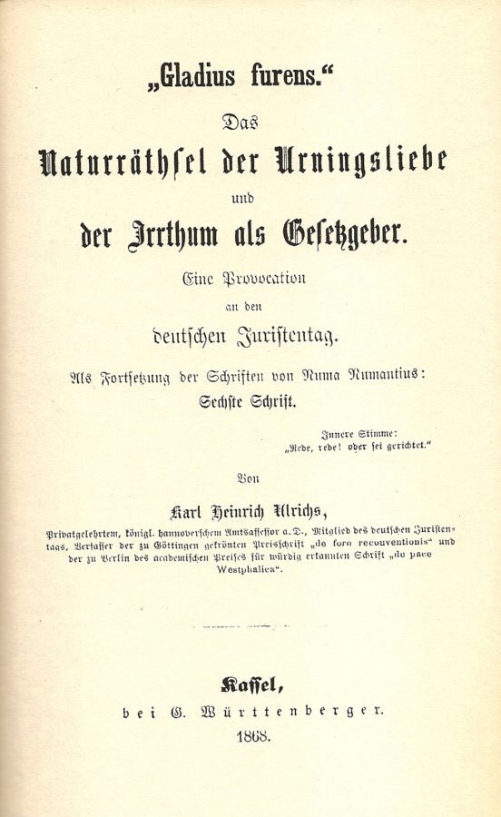 15. Karl Heinrich UlrichsHe was a German lawyer + author who is seen today as a pioneer of the modern gay rights movement. Its argued that he was the first person to “come out” in modern society when he published a statement of support for a man arrested for homosexual offences