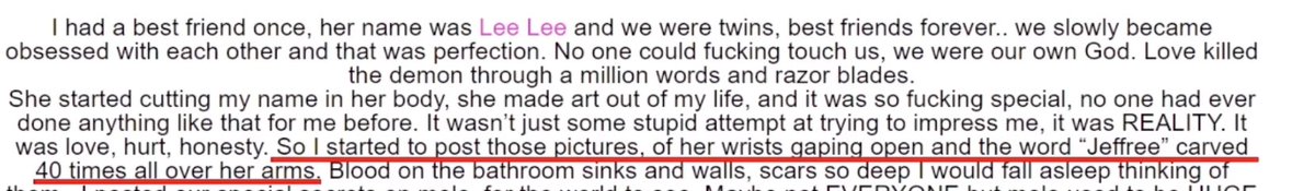 tw: s*lf h*rmhe encouraged his friend to c*t herself