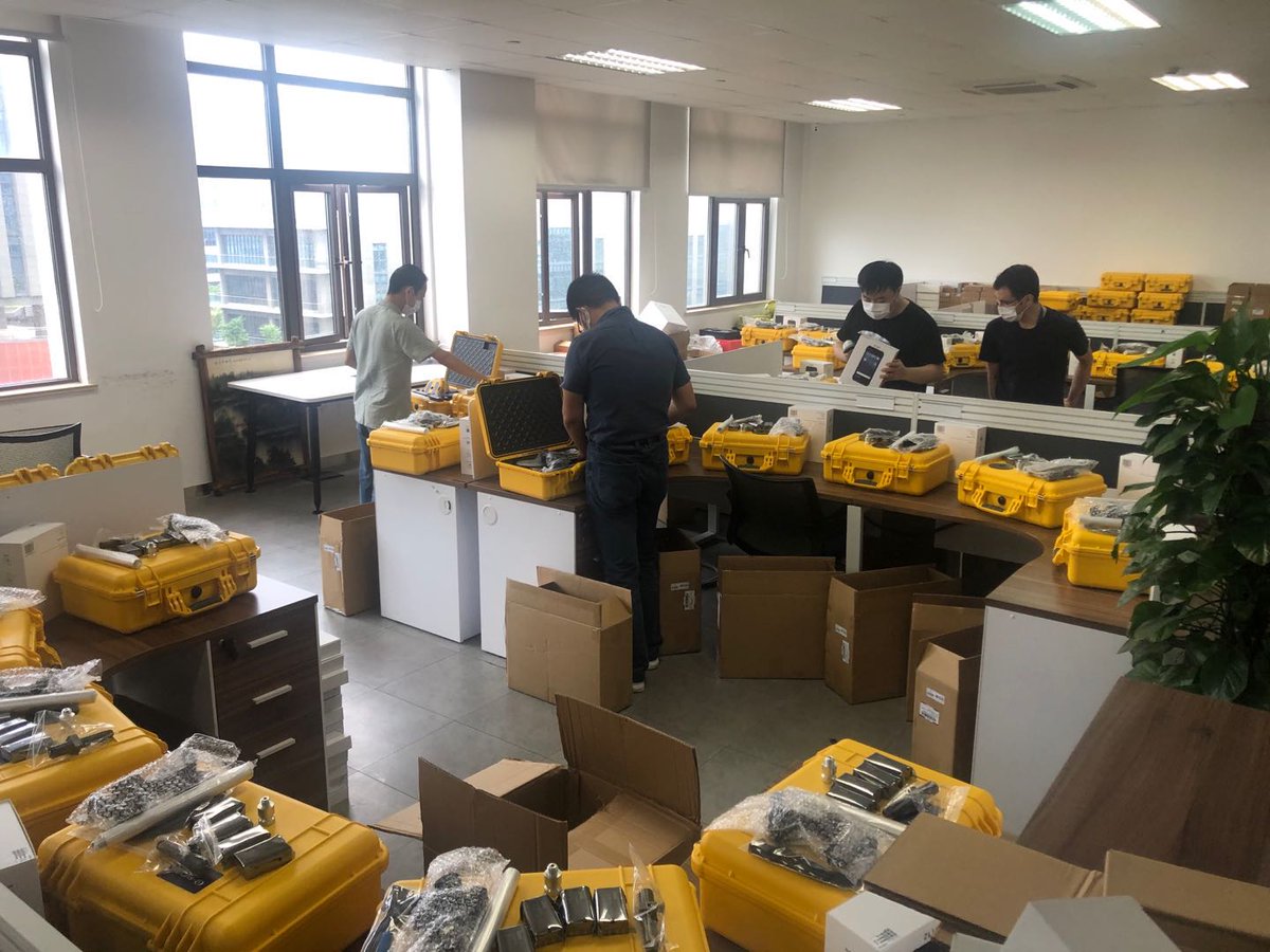 eSurveyGNSS's tweet photo. #eSurveyGNSS, #GNSSReceiverPromotion#, #GPS, #E600, #R300PRO, #E100 , #E800 Breaking News! Our customers have placed new orders. The tech support staff are busy with pre-shipment test. https://t.co/YGNw9FRufx
