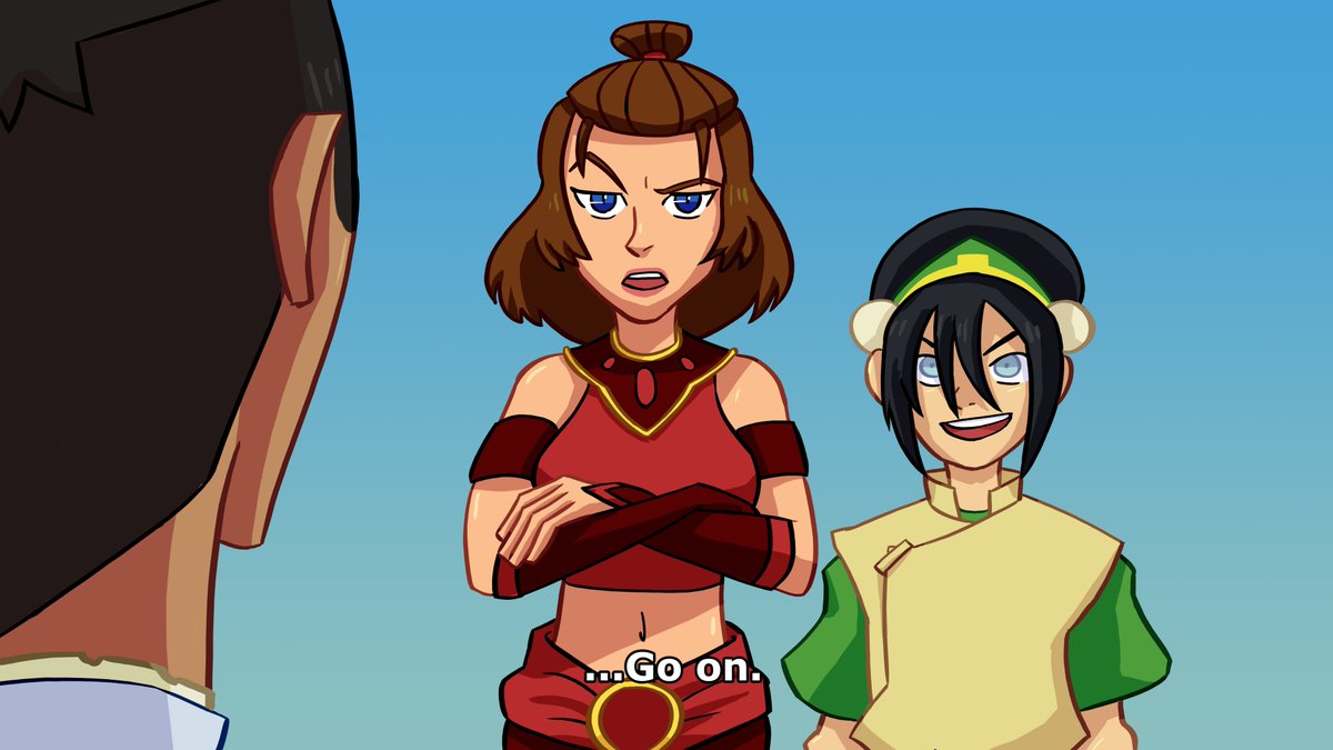 LandonRage's tweet image. We're rewatching Avatar and I had to draw this.