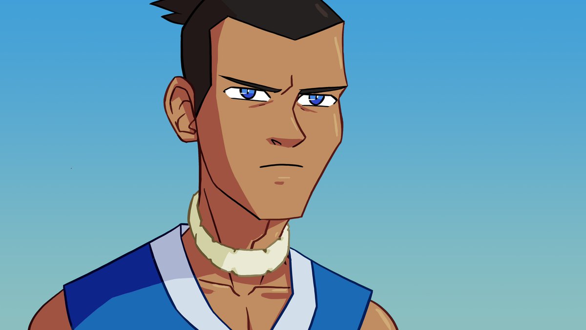 LandonRage's tweet image. We're rewatching Avatar and I had to draw this.