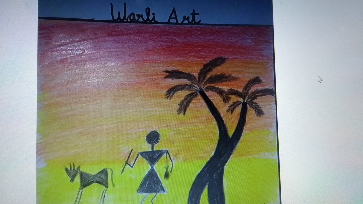 ruksi62's tweet photo. Yr.5 inspired by the simple Warli paintings from an indigenous tribe from Western India.Use of geometric designs such as triangles, circles, squares, are used to depict figures .PBL Around the world
#gemsinitogether
#twsartrocks
@HeadmasterCarl
@TwsVijaya
@ChandaUpreti26 https://t.co/qoron0Z72Q