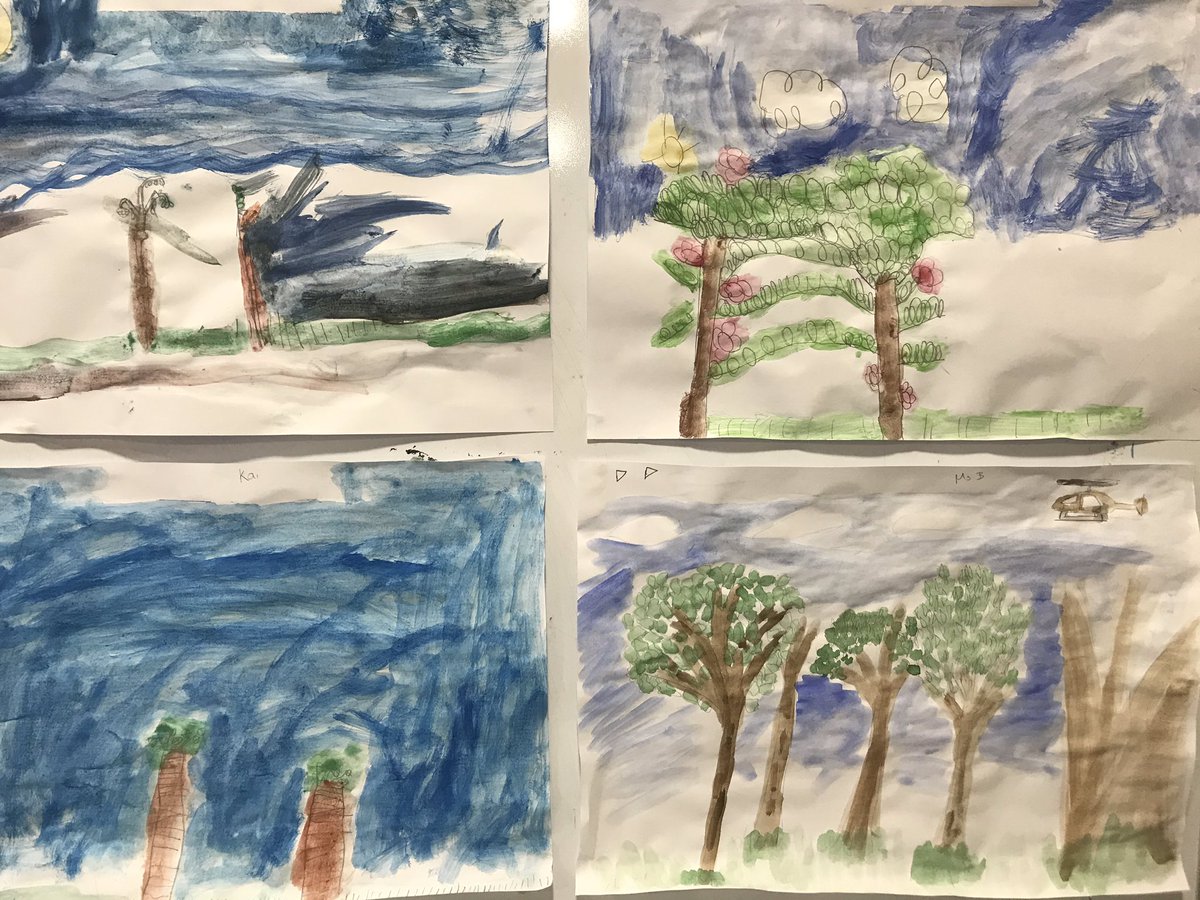 Christchurchsw9's tweet photo. The joys of creation and the joys of creativity. Impressions of our forest through the eyes of the wonderful children of Year One. #joyfullearning #nuturingcreativity #valuesforliving https://t.co/ufMUXhisYT