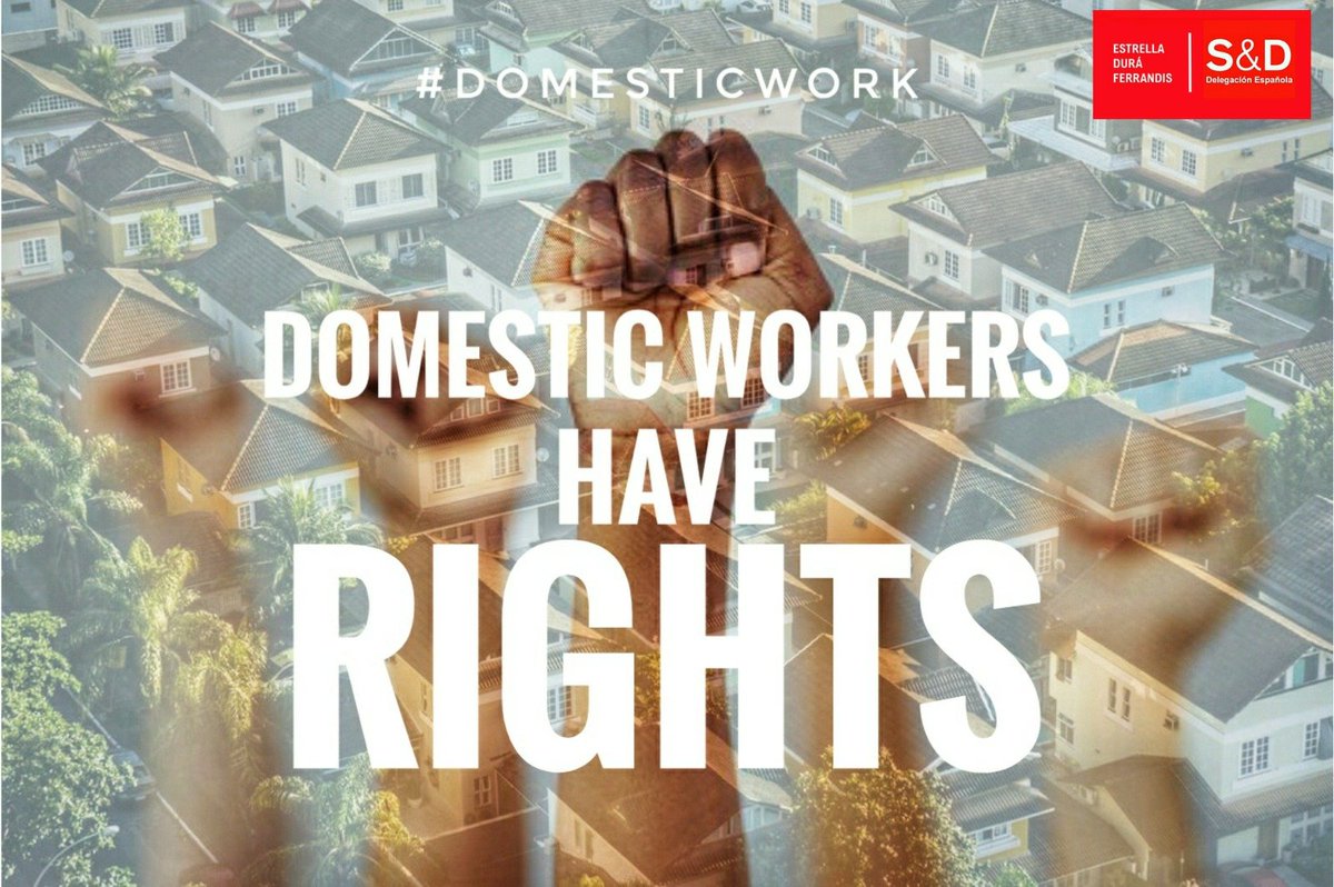 Domestic workers comprise a big part of global workforce in informal employment and are part of the most vulnerable workers. There are at least 67M domestic workers, their exploitation is a real issue.We must ensure they obtain the same rights as every other worker #domesticwork