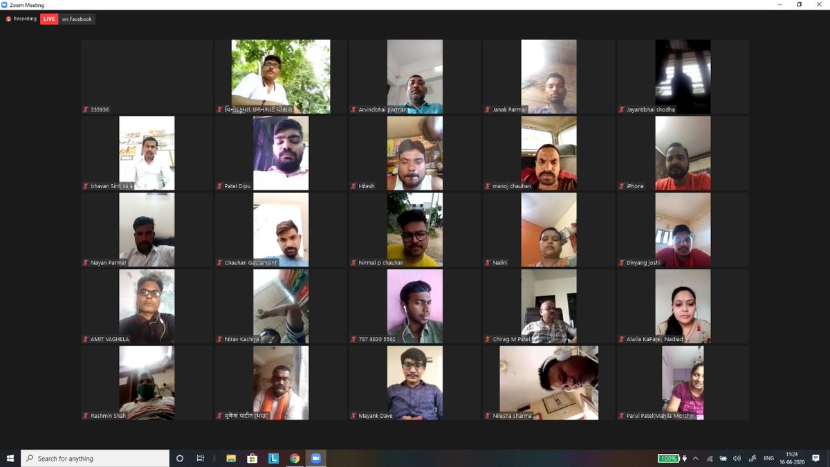 devusinh's tweet photo. ખેડા જિલ્લા વર્ચ્યુઅલ સંવાદ કાર્યક્રમ નરેન્દ્ર મોદી સરકારના એક વર્ષ પૂર્ણતાના  પ્રસંગે ખેડા જિલ્લાના સૌ કાર્યકરોને  , જાહેર જનતાને ગુજરાત પ્રદેશ ભારતીય જનતા પાર્ટી  ઉપાધ્યક્ષ  શ્રી ગોરધનભાઈ ઝડફિયા નું સંબોધન . #Oneyearofmodi2.0 https://t.co/A4dA0Ih9Bw