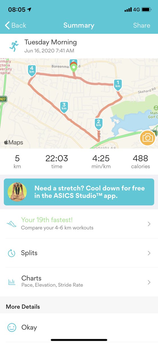 RobOfTheGreen's tweet photo. All out this morning. Literally broken by halfway. Stubbornness kept it going. Will feel good in a few hours hopefully! #exercisetherite #rundone #RunningMan #tuesdayvibes #nearlytheweekend #enjoyyourday https://t.co/llNpE8N14n