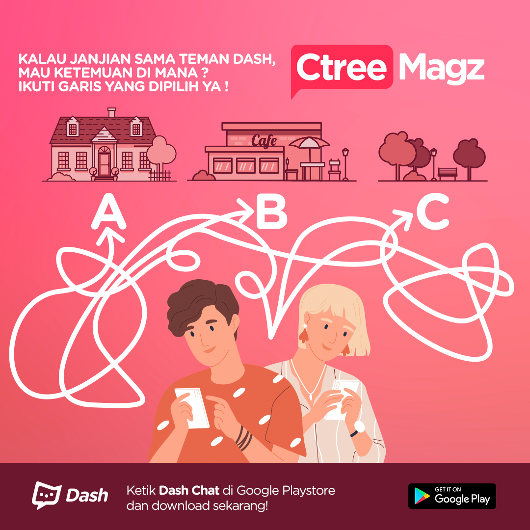 ctreemagz's tweet photo. ⁣Ketemuan yuk, enaknya di mana ya? 🤔⁣
⁣
Eh, sebelumnya chat aku dulu dong di DASH. Search "Dash Chat" di Play Store, install, terus cari aku di sekitar kamu. 🤩⁣
⁣⁣⁣
#CtreeMagz #OneStopInformation #DashdiCashtree #Dash #AnonymousChat #temanDash #DashChat #chatting https://t.co/6ymEAAe2pk