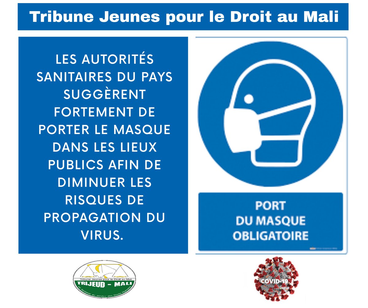 #TRIJEUD_MALI 
#COVID_19 
#RESPECTONS_LES_MESURES_BARRIERES 
#DROIT_A_LA_SANTE