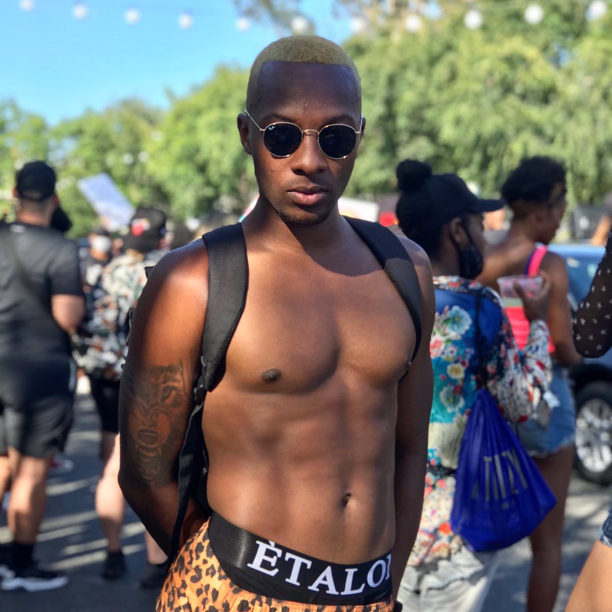 DigitalLA's tweet photo. All Black Lives Matter March celebrated LGBTQ Pride on Sunday. Surprise appearances by Common and Megan Thee Trainer, whose song Savage is top on TikTok. See our pics https://t.co/XhThzu5h05 #ABLMLA https://t.co/4BYFceMHTj