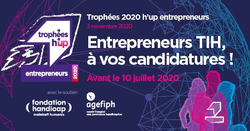 h_up_uptih's tweet photo. #Tropheeshup édition 2020 : ensemble, relançons une économie plus inclusive!
Entrepreneurs en situation de #handicap #TIH, à vos candidatures d'ici le 10 juillet: https://t.co/nCQ4p5ds3S
#handicap #entrepreneuriat
Merci à l' @Agefiph_ et à la Fondation @MalakoffHhandi https://t.co/ca6v138hST