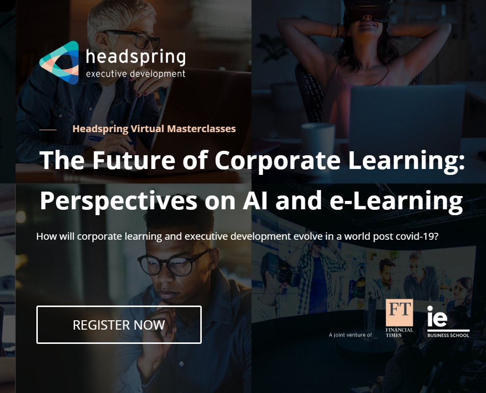 goheadspring's tweet photo. Join us today at 15:00 GMT for a digital masterclass in the future of AI in corporate learning, with Director of High Impact Online Programs at IE Business School, @martinrodjugo  and CEO of Sana Labs, @joelhellermark   https://t.co/QsvqLPYowI  #AI #digitallearning #goheadspring https://t.co/EakYUeg1sA