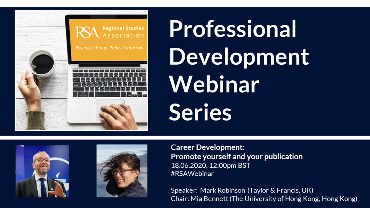 regstud's tweet photo. In our next #RSAwebinar “Career Development: Promote yourself & your publication” Mark Robinson will discuss essential tips for your continued professional & career development. With Chair @cryopolitics . Thursday 18 Jun, 2020 12:00 PM BST. Register at https://t.co/1CCMzrUunA https://t.co/oZPzY4oRTy