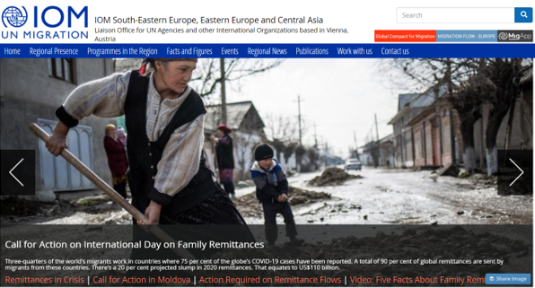 IOM_ROVienna's tweet photo. It's International Day on Family #Remittances when we mark the contribution made to development by #migrants sending home money. But in 2020, #COVID19 has plunged remittances into crisis. See our special web page at https://t.co/bfvuRuDtln https://t.co/ozDpky8SgK