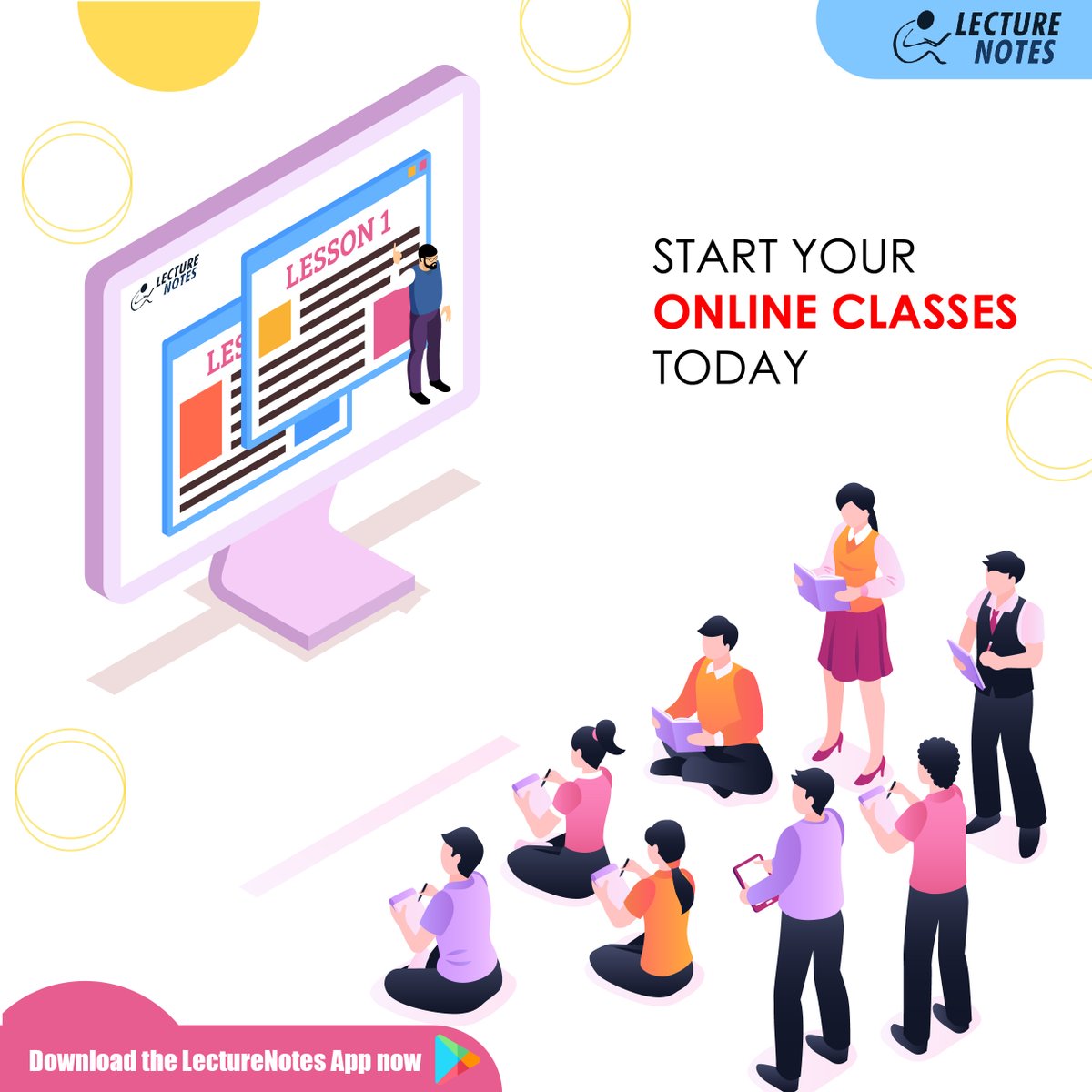 LectureNotesIN's tweet image. Want to open your online classroom? LectureNotes is the platform where you can start your live virtual classes. Whether you are a teacher or a trainer, you can take your live classes by registering LectureNotes. bit.ly/3fukfkI 

#StartYourOnlineClasses #VirtualClassroom
