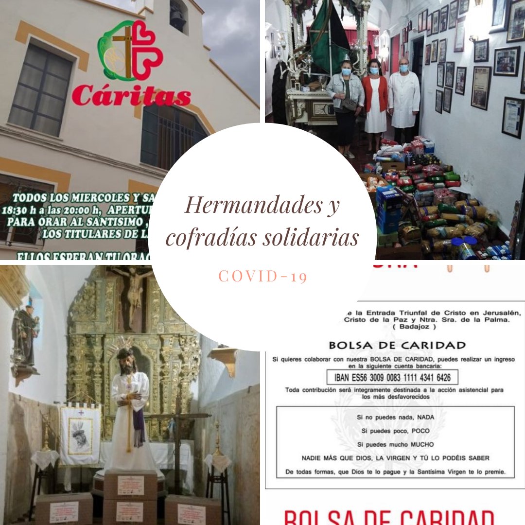 Hermandades y cofradías de la diócesis se vuelcan ayudando a los más vulnerables en la crisis generada por la #PandemiaDelCoronavirus

Y para muestra estos ejemplos👉meridabadajoz.net/hermandades-y-…