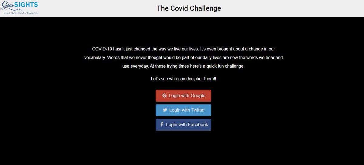 geniSIGHTS's tweet photo. Play to Win, but enjoy the Fun!
We're receiving overwhelming responses for our ongoing Challenge Corner.
Let's keep it coming. Participate today!!
Click to Participate -> https://t.co/IO95MzFVSj
#genisights #techcrunch #thenextweb #wired #tech2 #theverge #techradar #mashable https://t.co/5vawWOCYCd