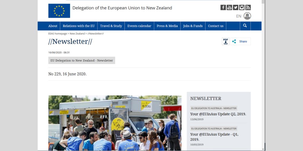 EPIC_ProjectEU's tweet image. 🇪🇺🇳🇿Hot off the press this morning: The latest @EUinNZ newsletter. Did you know there's a €300K EU grant available for projects that will build people to people links between EU &amp;amp; NZ? Read the news here: bit.ly/3ftD8nC

#EPICProjectEU