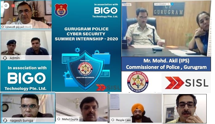 divyavewall's tweet photo. 8th batch if gurugram police cyber security summer internship inaugrated today
@tandonrakshit @gurgaonpolice #GPCSSI #GPCSSI2020 https://t.co/RtcAs5wGGp