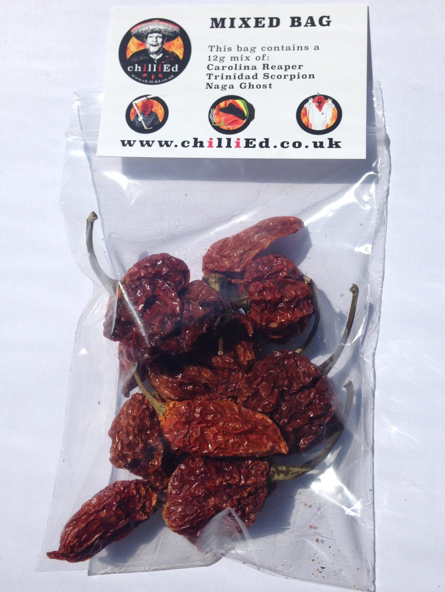 A nice chilliEd mixed bag for all your chilli needs.
chillied.co.uk/collections/ot… 
#chilliEd