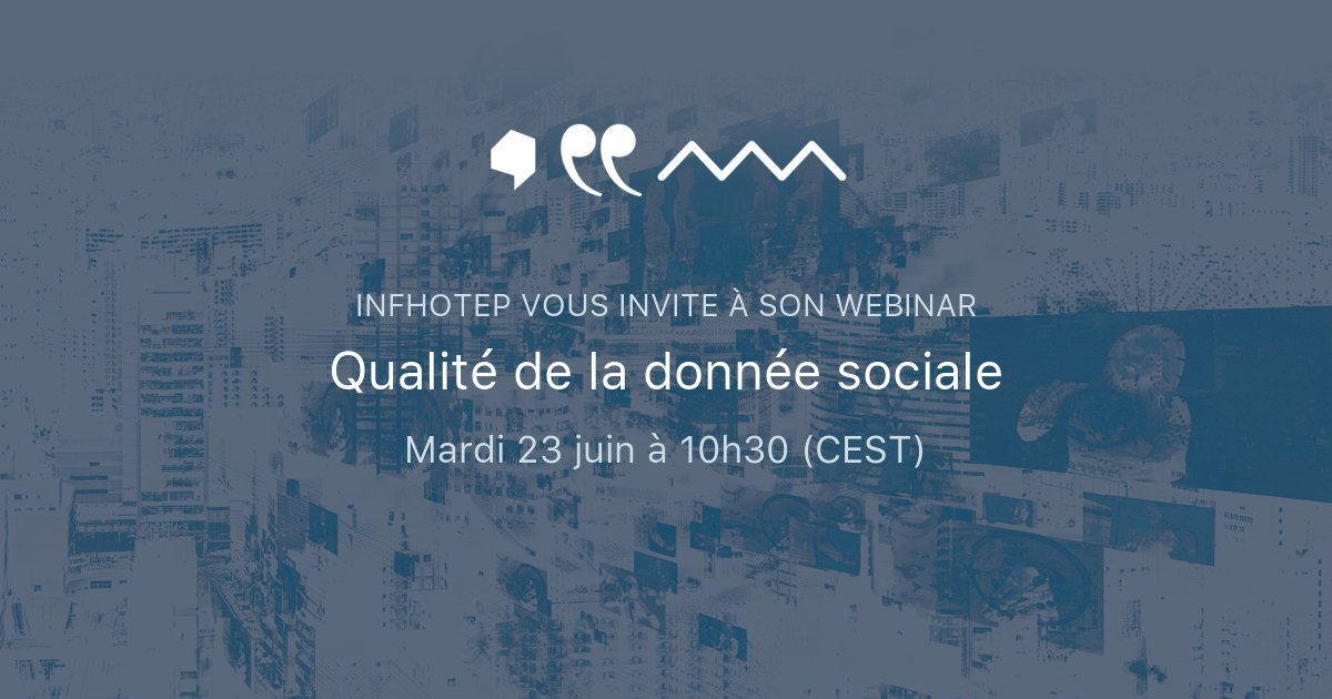 Dans le domaine de l'action sociale et solidaire, la donnée représente un actif sous-estimé. Durant ce webinar, vous allez comprendre comment gérer votre patrimoine de donnée au travers d'une démarche efficace. buff.ly/2UNuqsz