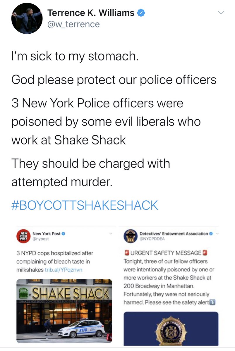 Meanwhile, the unsubstantiated allegations about Shake Shack are already being used as propaganda to smear BLM and “evil liberals”.