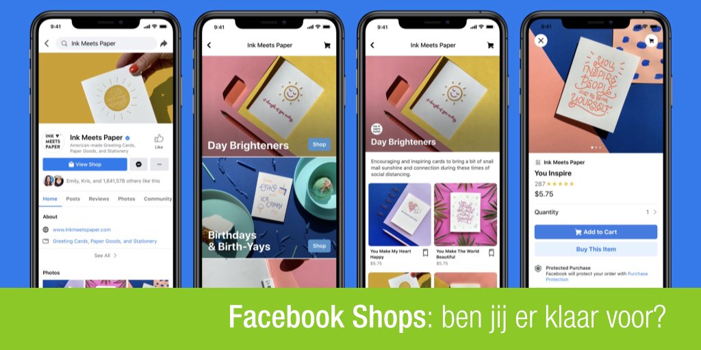 madiaecommerce's tweet image. Vorige maand werd #FacebookShops aangekondigd. Retailers kunnen binnenkort eenvoudiger producten via Facebook en Instagram te verkopen. Maar hoe gaat dat in zijn werk? En wat zijn de voordelen? -&amp;gt; bit.ly/blog-fb-shops