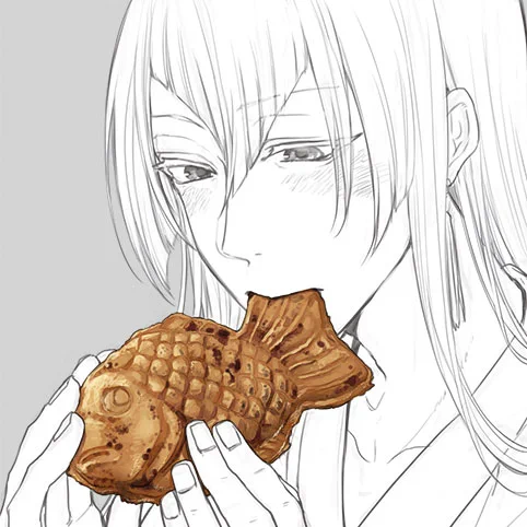 和菓子の日なので過去に描いた和菓子と男士。 
