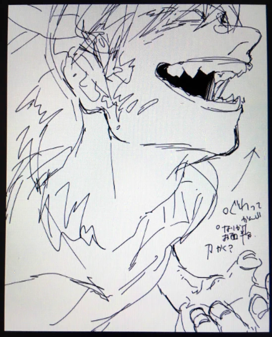 おっとっと、難しいラフ描くね過去の自分ガンバルヨ 