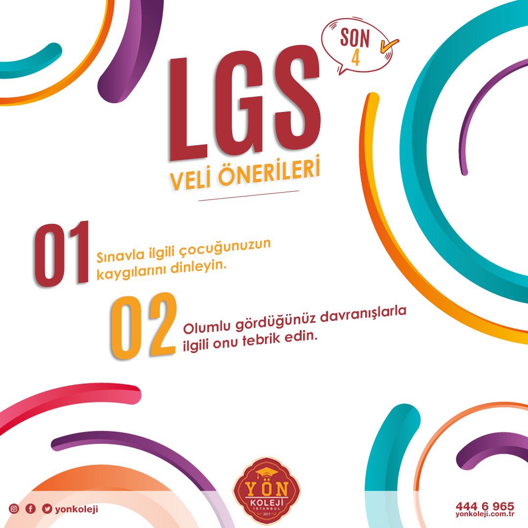 YonKoleji's tweet photo. LGS öncesi son öneriler için bizi takip edin... #YönKoleji #LGS #LGS2020 #LGSönerileri https://t.co/js9SExqnQo
