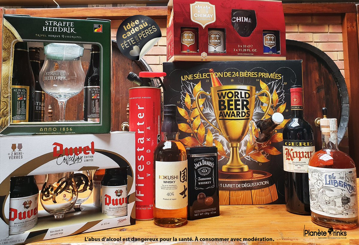PlaneteDrinks's tweet photo. 🎁 Grand Jeu Concours de la Fête des Pères 🎁
La Fête des Pères approche les amis et d’ailleurs, ils ont sûrement soif ! 😁
Alors pour participer, rendez-vous sur notre page #Facebook 👉https://t.co/BR3s3FaHNo #JeuConcours #fetedesperes #planetedrinks #biere #vin #ideecadeau https://t.co/WiVCLCzKqi