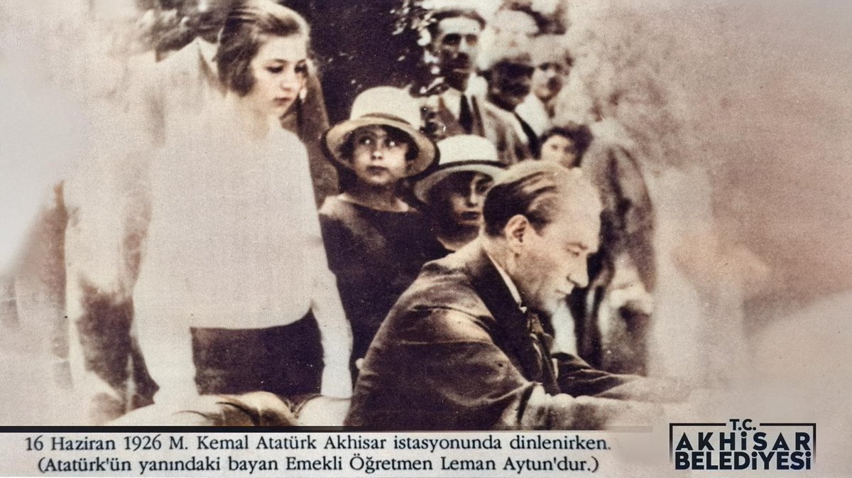 besimecz's tweet photo. Tarihte bugün.🗓️ 16 Haziran 1926
94 yıl önce bugün, Büyük Önder Mustafa Kemal Atatürk, Akhisar istasyonunda dinlenirken. ❤️ https://t.co/hMFlTmXPjU