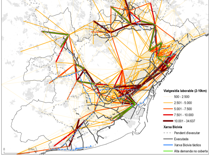 Ahir al consell <a href="/Mobilitat_AMB/">Mobilitat AMB</a> vam presentar dades #bigdata facilitades pel <a href="/mitmagob/">Pol</a> i treballades amb @iermbcn.

Sabies que el 83% dels desplaçaments de > 500m que tenen origen i/o destinació a l'àrea metropolitana són < 10km? Es poden fer #AMBbici!!

mitma.gob.es/ministerio/cov…