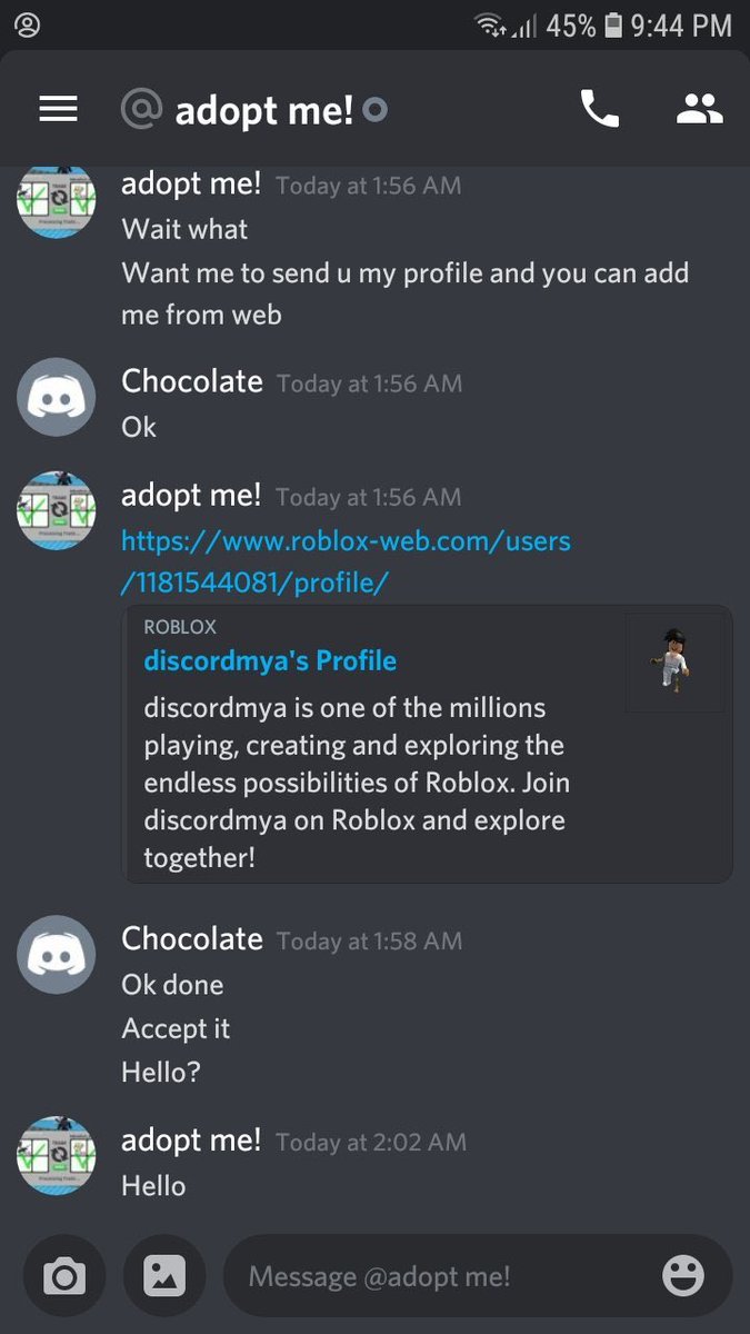 Dayjeeeplays On Twitter Do Not Click On Roblox User Profile Links On Discord Or Even Risk It On Twitter As These Are Hacking Attempts If Someone Asks You To Add Them To - roblox hacking server discord