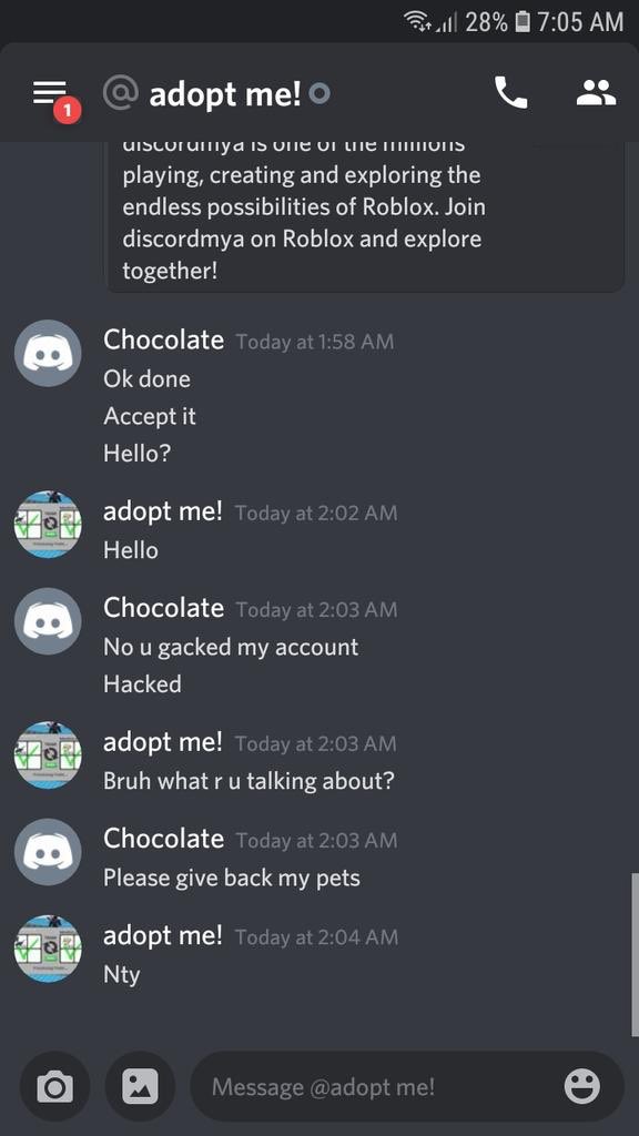 Dayjeeeplays On Twitter Do Not Click On Roblox User Profile Links On Discord Or Even Risk It On Twitter As These Are Hacking Attempts If Someone Asks You To Add Them To - roblox account hacker discord