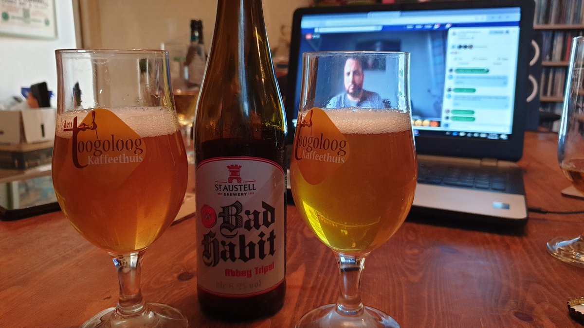 #CheersToBeer Enjoying the on-line beer tasting last night.  <a href="/StAustellBrew/">St Austell Brewery</a> <a href="/kevintr4vers/">Kevin Travers</a>