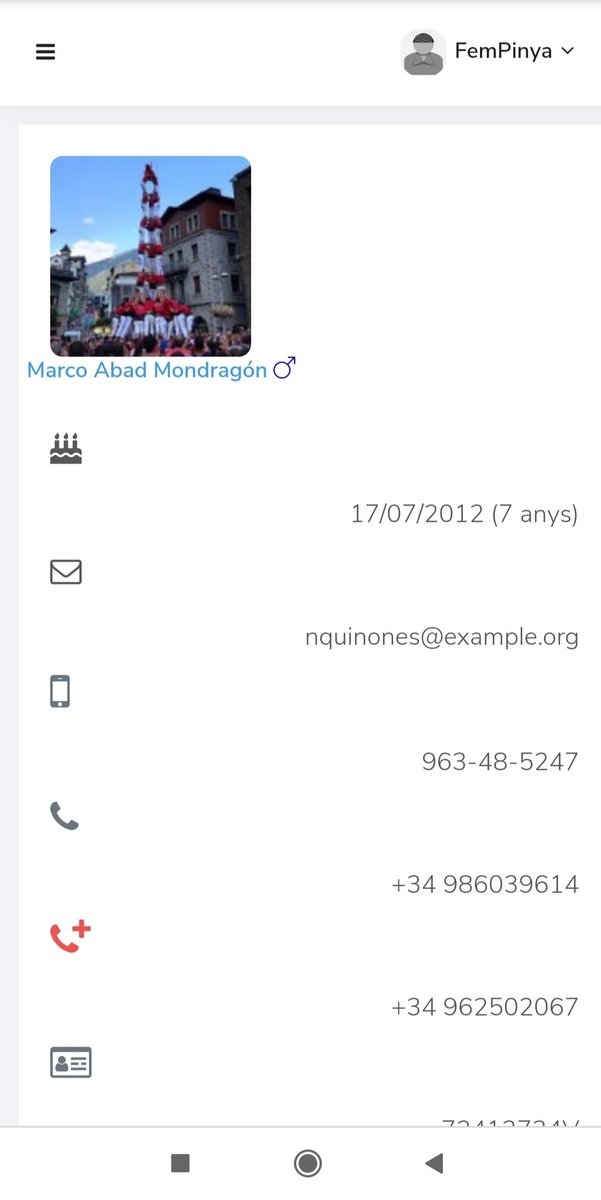 FemPinyacat's tweet photo. La nova versió està creada per un equip de desenvolupadors de diferents colles, per això el codi està pensat per créixer. Com les fitxes dels castellers, si es vol, permetrà la gestió integral de la colla. Creixent amb noves funcionalitats. https://t.co/MW2ny2ntR3