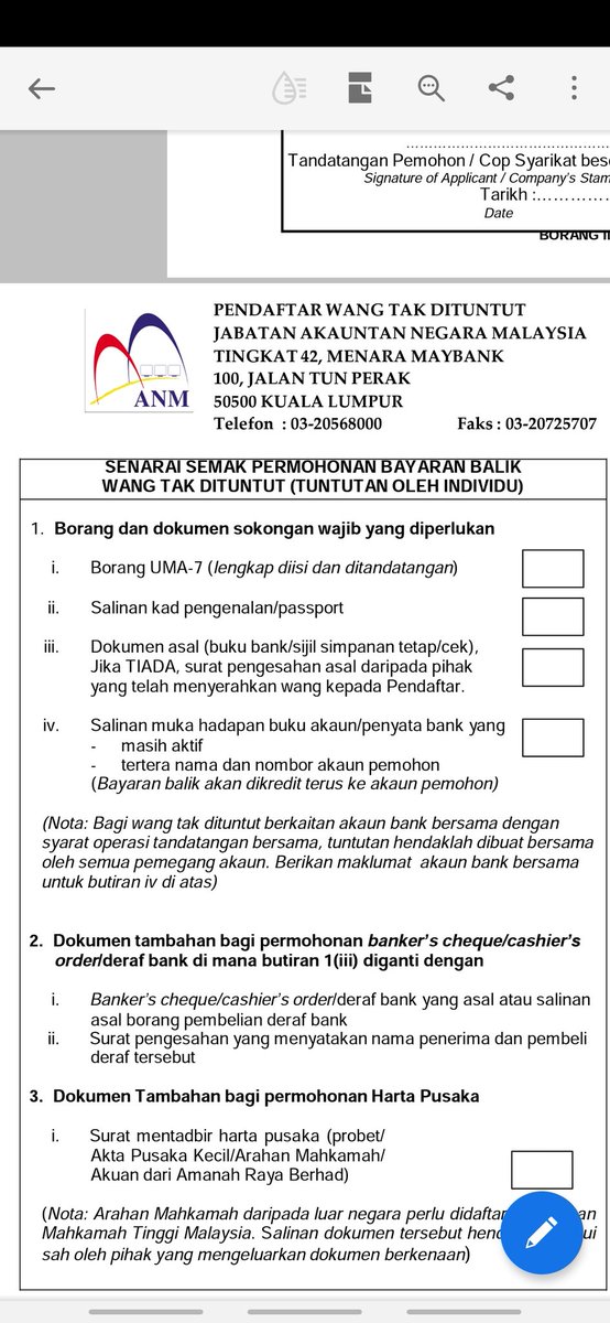 Permohonan Bayaran Balik Wang Dituntut Surat  Berikut adalah maklumat