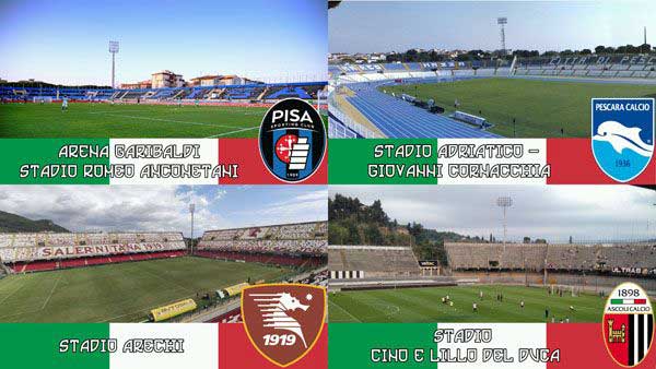 Serie B Stadiums 