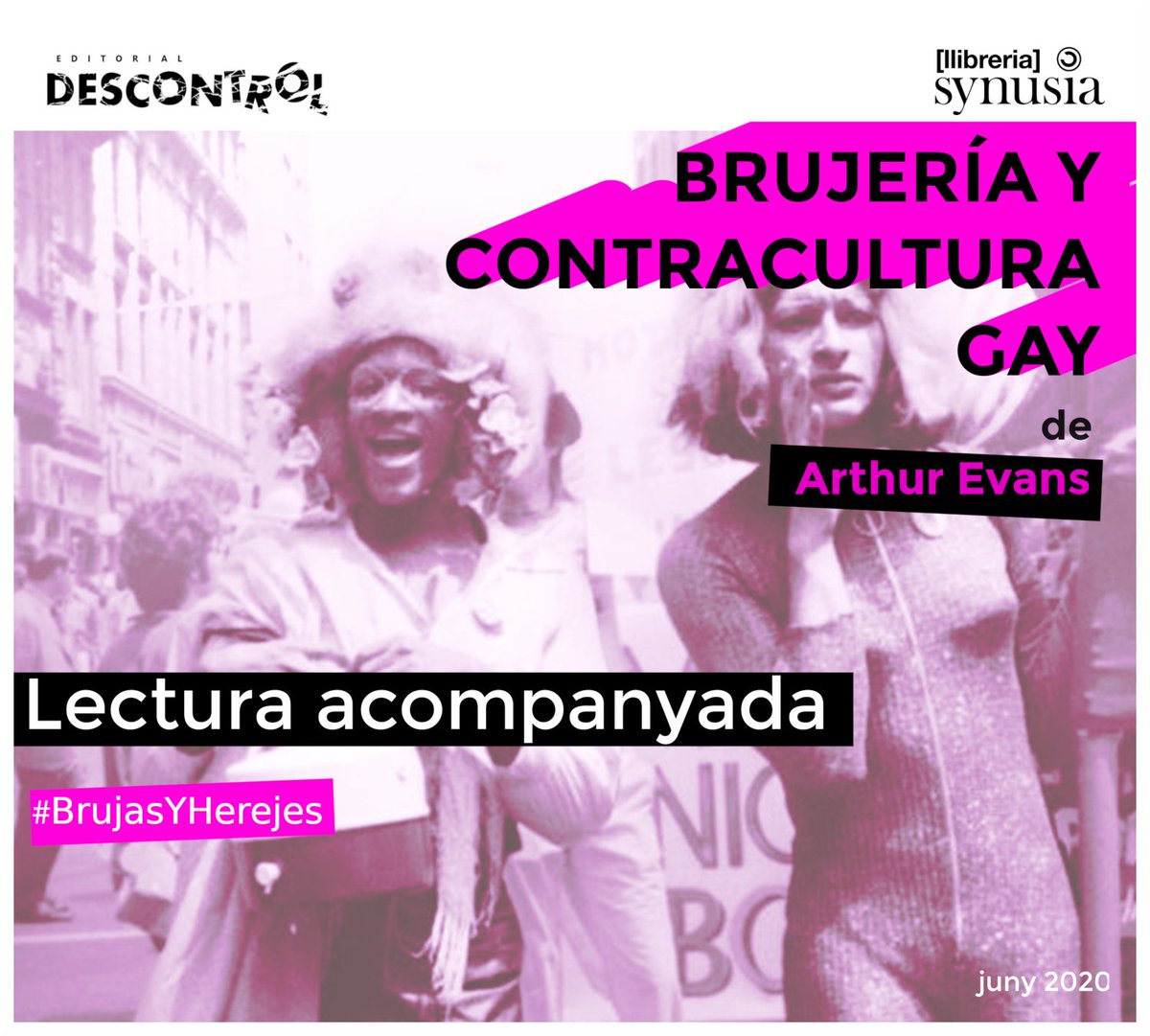 DescontrolEd's tweet photo. 👉 Seguim amb la #LecturaAcompanyada de "Brujería y Contracultura Gay" amb l'etiqueta #BrujasYHerejes de la @Synusia_! No t'ho perdis! #descontroleditorial #descontroled https://t.co/dG3egTPPXW