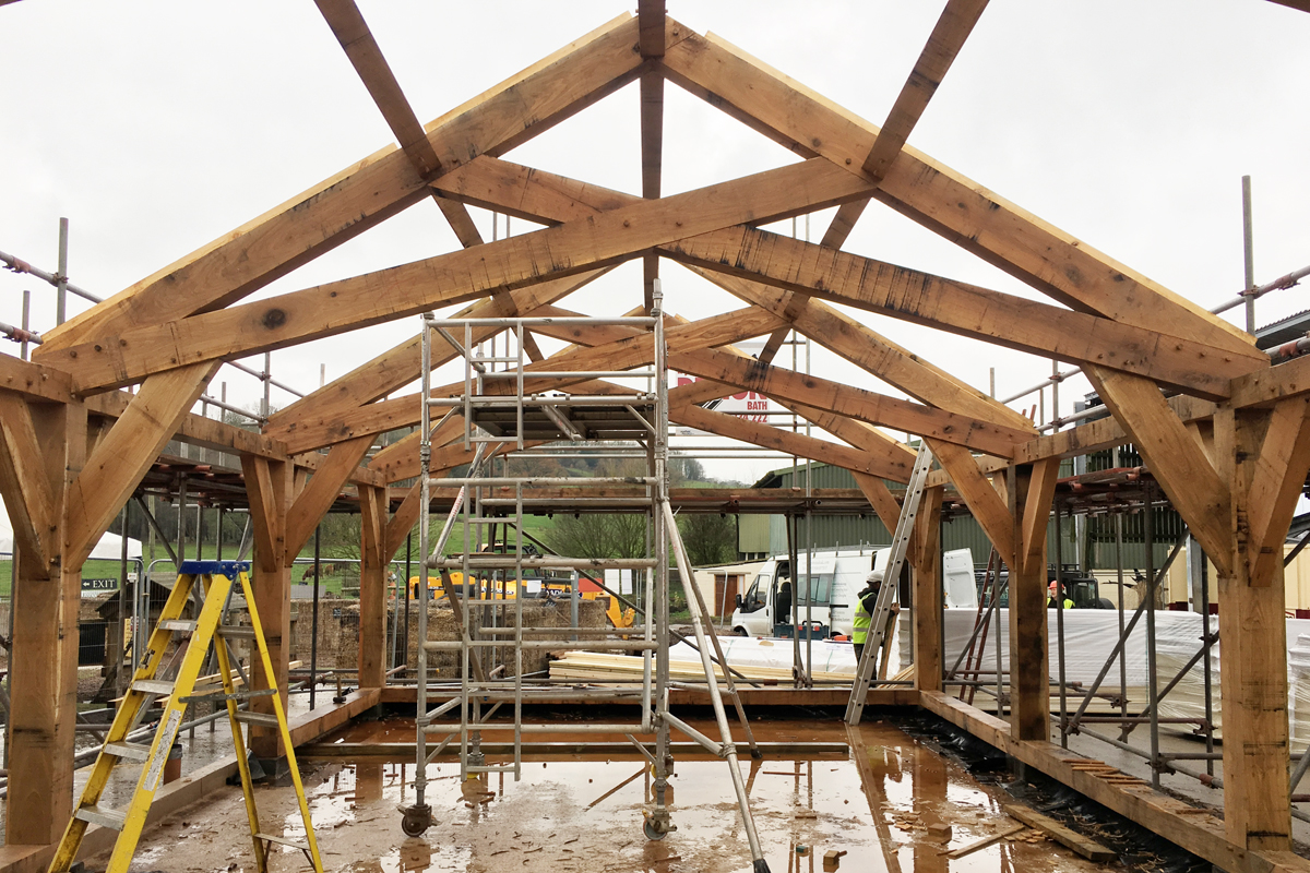 StudioLIMEuk's tweet image. Newton Farm Foods - conception to completion. 

#architecture #design #Construction #oakframe